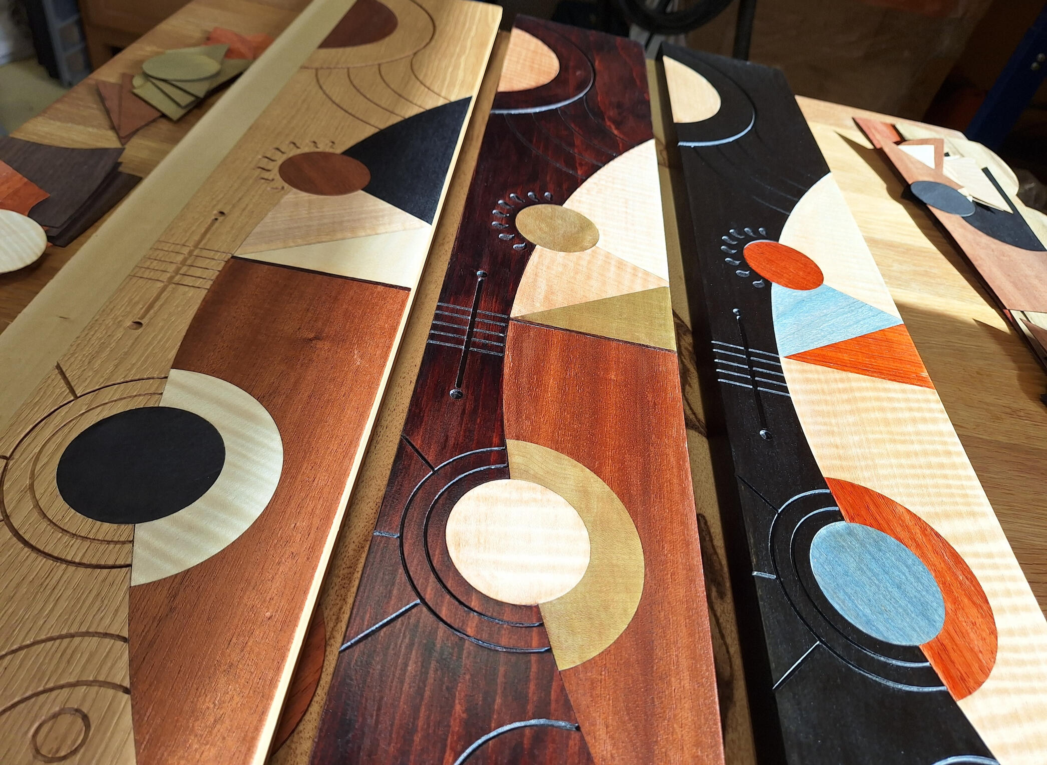 Tableaux de marqueterie contemporaine